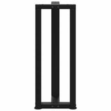 ZNTS Console Table Legs T-Shaped 2 pcs Black 38x25x cm Steel 4013044