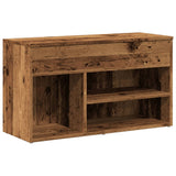 Shoe Bench Old Wood 80x30x45 cm Engineered Wood 856756
