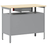 Work Bench with Drawer with Shelf Red and Grey 100 x 55 x 85 cm 4103459