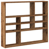 Wall Shelf Old Wood 90x16x78 cm Engineered Wood 856069