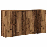 Reception Desk Old Wood 200x50x103,5 cm Engineered Wood 3324221