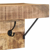 Coat Rack with Shelf Brown 73 x 19 x 23 cm Solid Mango wood 4102745