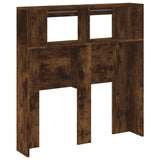 LED Headboard Smoked Oak 100x18,5x103,5 cm Engineered Wood 837334