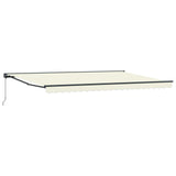 Awning Frame Cream 500 x 300 cm Polyester with PU coating 3331203