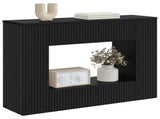 Console Table Striped Black 101 x 29 x 74 cm Engineered Wood 899878