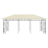 Gazebo with Mosquito Net 6x3x2.73 m Cream 47971
