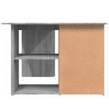 Corner Desk Grey Sonoma 145x100x76 cm Engineered Wood 815442