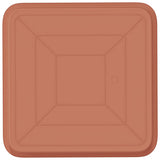 Square Flower Tray 24 pcs Brick Red 36 x 36 x 3 cm Plastic 42020372