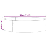 Planter Ring Brown 80 x 80 x 20 cm Weathering Steel 873632