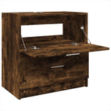 Sink Cabinet Smoked Oak 59x37x59 cm Engineered Wood 848112