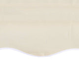 Awning Top Sunshade Canvas Cream 500x300 cm 143704