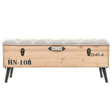 Storage Bench 110 cm Solid Firwood 339294
