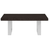 Basin Shelf Wall Mounted Steel and Solid Wood Oak 3302576