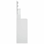Dressing Table with LED White 86.5x35x136 cm 808810