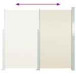 Patio Retractable Side Awning 170x300 cm Cream 48365