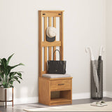 Hall Tree SANDNES 45x40x159.5 cm Solid Wood Pine 4010481