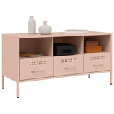 TV Cabinet Pink 100.5x39x50.5 cm Steel 843037