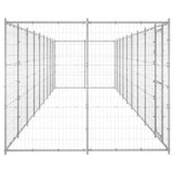 Outdoor Dog Kennel Galvanised Steel 21.78 m 3082311