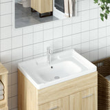 Bathroom Sink White 71x48x23 cm Rectangular Ceramic 153705
