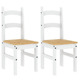 Dining Chairs 2 pcs White 40x46x99 cm Solid Wood Pine 4005728