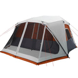 Family Tent with LED 10-Person Light Grey and Orange Quick Release 94303