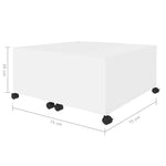 Coffee Table White 75x75x38 cm Engineered Wood 806867