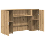 Reception Desk Artisan Oak 180x50x103.5 cm Engineered Wood 3324213
