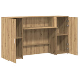 Reception Desk Artisan Oak 180x50x103.5 cm Engineered Wood 3324213