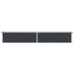 Garden Raised Bed Galvanised Steel 320x40x45 cm Anthracite 47055