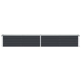 Garden Raised Bed Galvanised Steel 320x40x45 cm Anthracite 47055