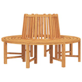 Tree Benches 2 pcs Half Round 160 cm Solid Wood Teak 3157908