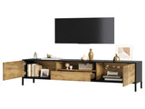 170*35*50cm TV cabinet,TV board, TV console with 2 cabinets and 1 drawer, TV table, TV stand, living N605P417178N