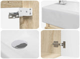 Bathroom Vanity Unit with Tap Sonoma Oak 45.5 x 22.5 x 84 cm 889463