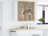 Wall Glass Cabinet LUCCA Artisan Oak 60 x 31 x 80 cm 885094