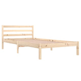 Bed Frame without Mattress Solid Wood Pine 100x200cm 810420