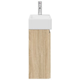Bathroom Vanity Unit with Tap Sonoma Oak 45.5 x 22.5 x 84 cm 889473