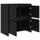 Sideboard Black Oak 70 x 41 x 75 cm Engineered Wood 875230