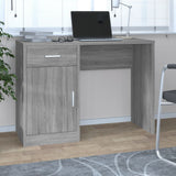 Desk with Drawer&Cabinet Grey Sonoma 100x40x73 cm Engineered Wood 342657