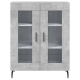 Highboard Concrete Grey 69.5x34x180 cm Engineered Wood 3199637