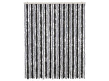 Fly Curtain Grey and Black 118x220 cm Chenille 4004881