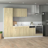 7 Piece Kitchen Cabinet Set Lyon Sonoma Oak Engineered Wood 3307654