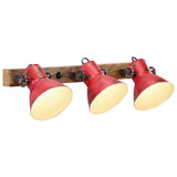 Wall Lamp 25 W Distressed Red 65x25 cm E27 371822