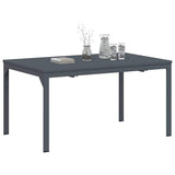 Outdoor Dinner Table Folding Anthracite 210 x 90 x 73 cm Steel 3381205