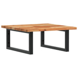 Basin Shelf Wall Mounted Steel and Solid Wood Acacia 3302769