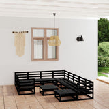12 Piece Garden Lounge Set Solid Pinewood 3076043