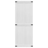 Barn Door Corona White 80 x 210 cm Solid Pine Wood 42021202