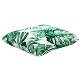 Sofa Cushions 4 pcs Leaf Pattern 50x50 cm Fabric 360393
