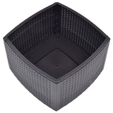 Side Table Mocha 54x54x36.5 cm Plastic 48776