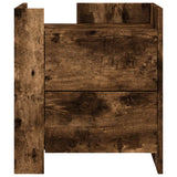 Bedside Cabinet Smoked Oak 45x50x50 cm Engineered Wood 848287