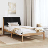Bed Frame with Headboard Brown 100 x 200 cm Solid Pine Wood 878911